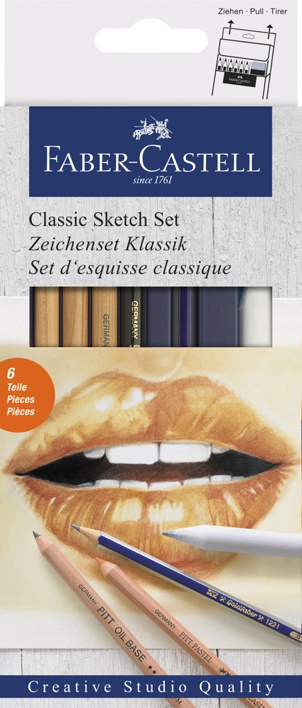 Sketch set gold Faber classic billede