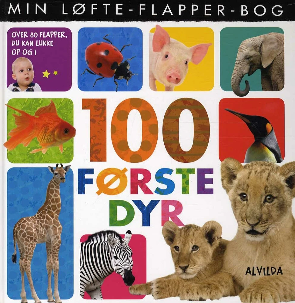 Billede af Min løfte-flapper-bog - 100 første dyr