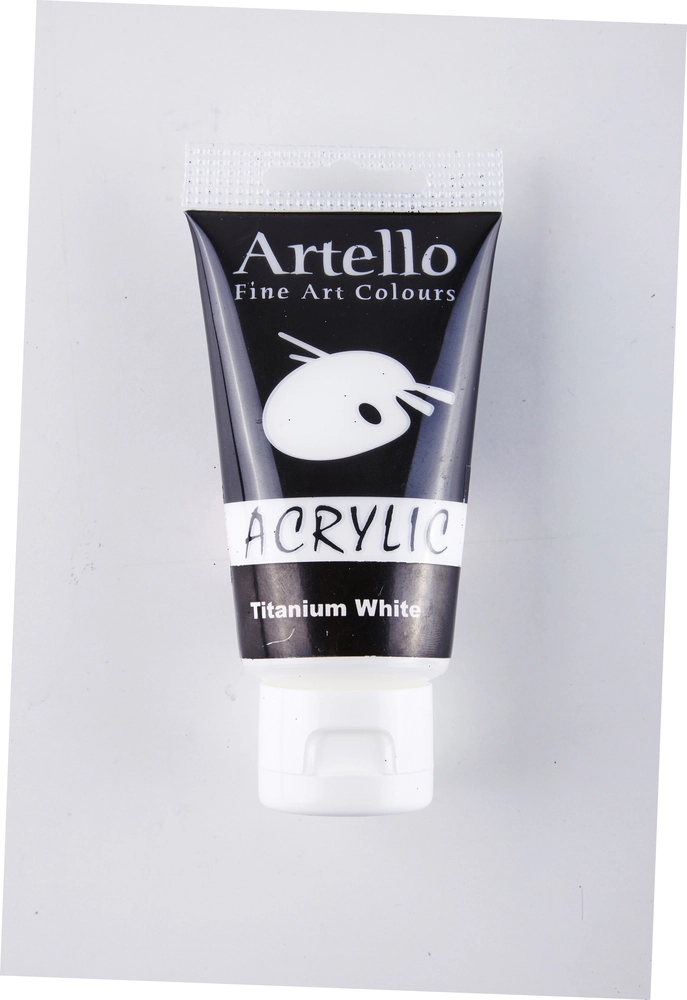 Billede af Akrylmaling Artello hvid titanium 75ml hos Legekæden