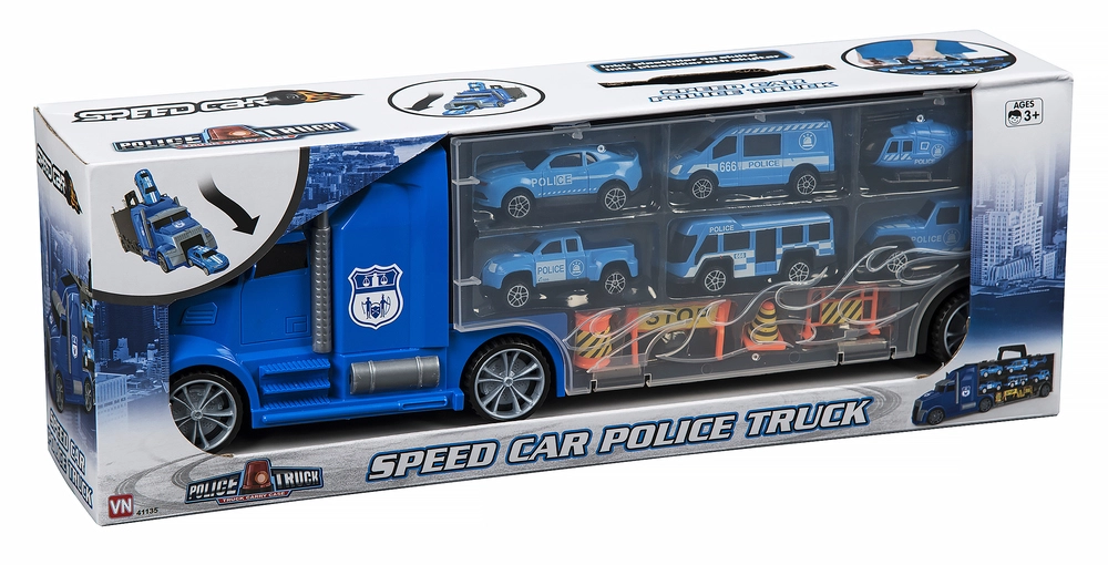 Billede af Politiautotransporter med 6 køretøjer og tilbehør