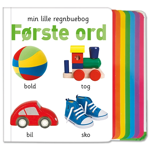 Billede af Min lille regnbuebog - Første ord