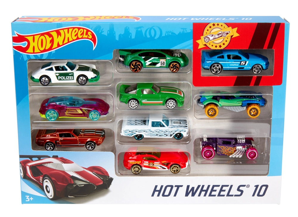 Hot Wheels biler 10-pak ass