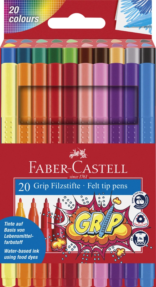 Se Tusser grip 2001 Faber-Castell 20 stk. hos Legekæden
