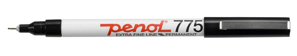 Se Marker Penol 775 0,5mm sort permanent hos Legekæden