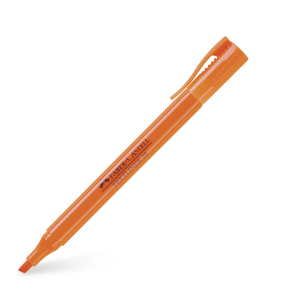 Se Overstregningspen Faber-Castell textliner 38 orange hos Legekæden