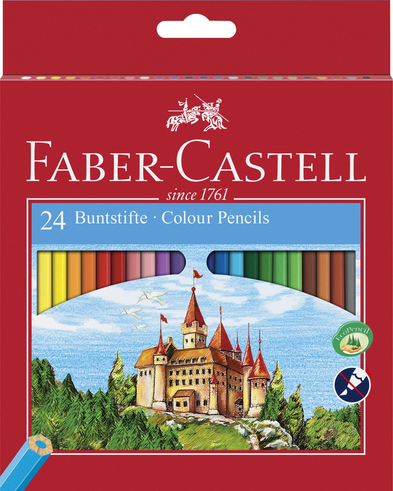Billede af Farveblyant slot Faber-Castell 24 ass.