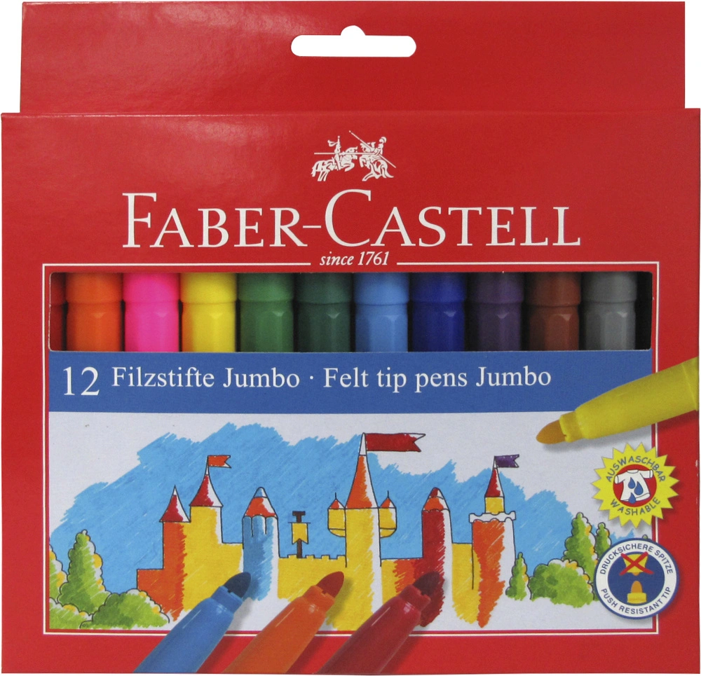 Se Tusser jumbo Faber-Castell 12ass hos Legekæden