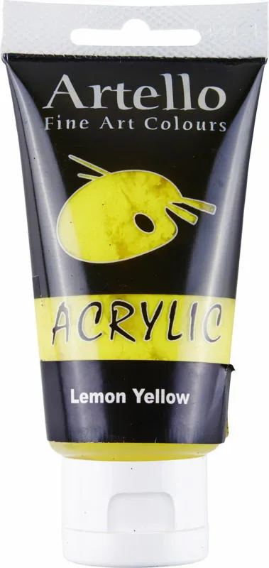 Billede af Akrylmaling Artello gul lemon 75ml hos Legekæden