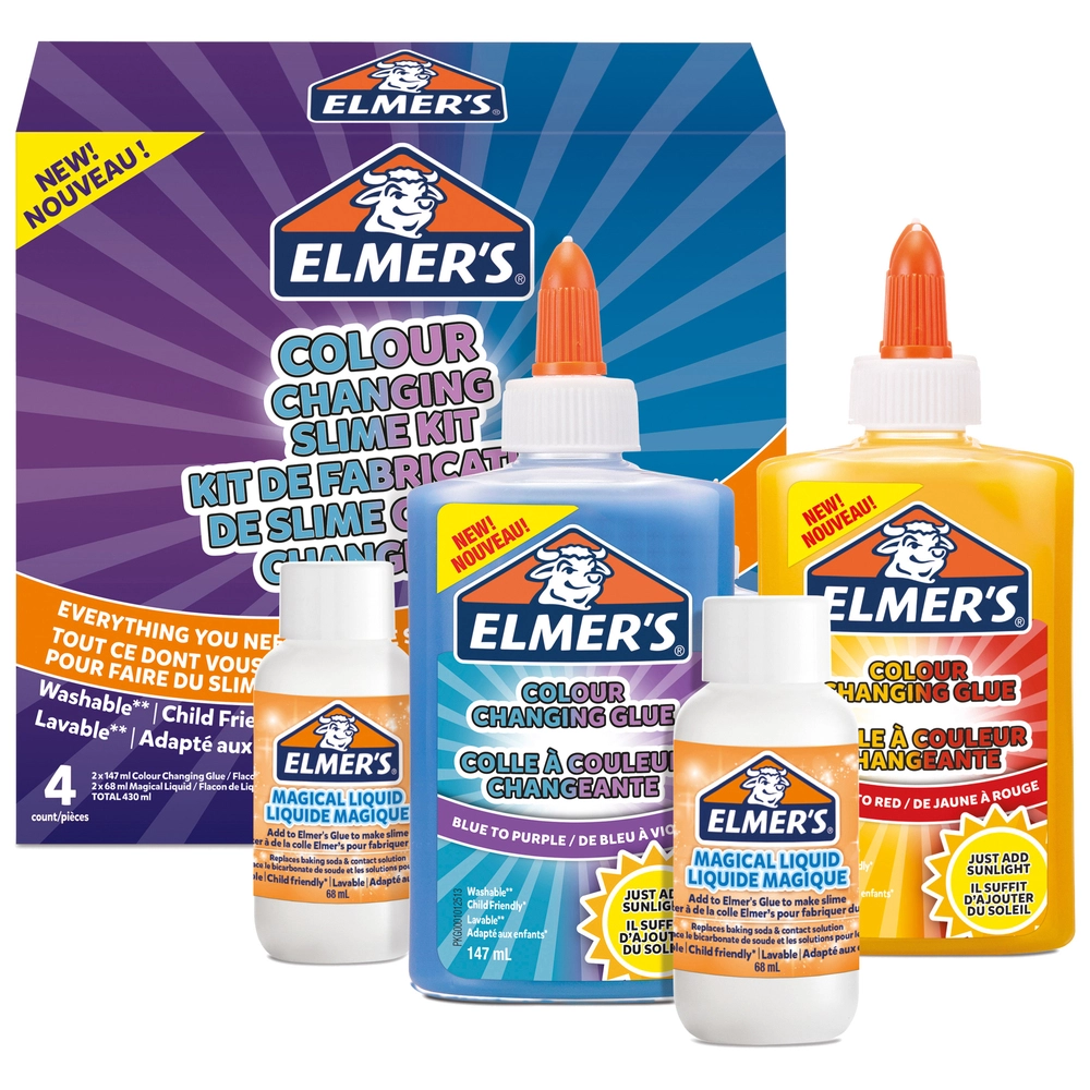 Elmers colour change slime kit