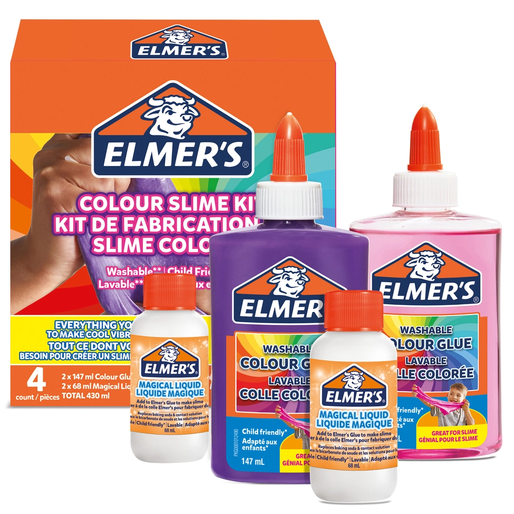 Elmers opaque color slime kit