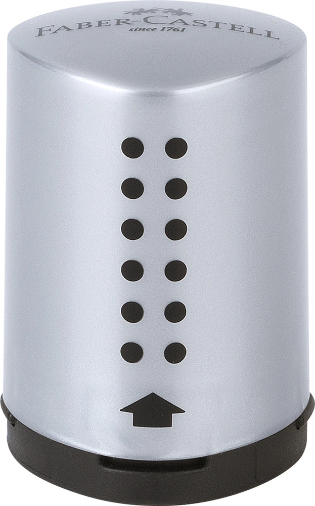 Se Blyantspidser grip 2001 Faber-Castell box mini sølv hos Legekæden