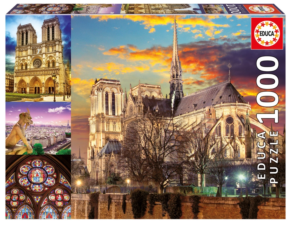 Se Puslespil Notre Dame collage 1000 brikker hos Legekæden