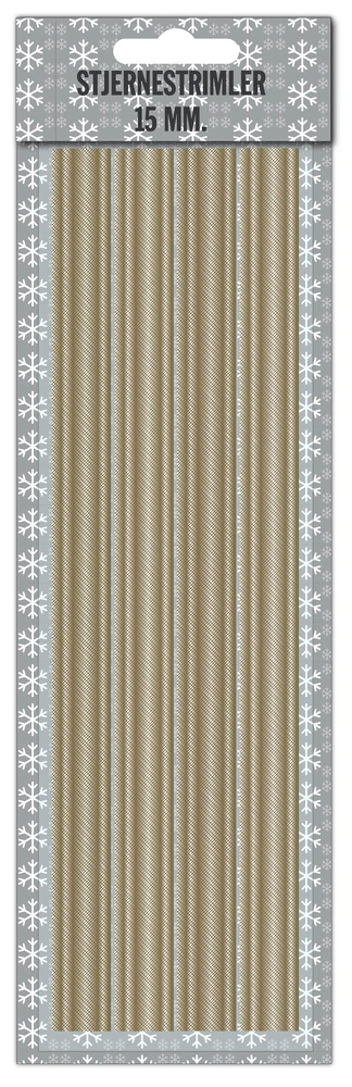 Stjernestrimler brushed net 15 mm