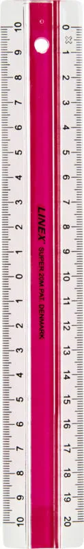 Se Lineal Linex super 20 cm pink hos Legekæden