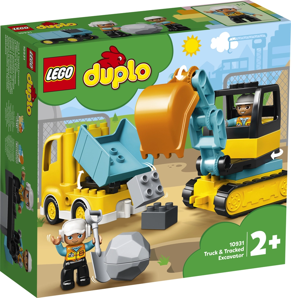 Se 10931 LEGO DUPLO Town Lastbil og gravemaskine på larvefødder hos Legekæden