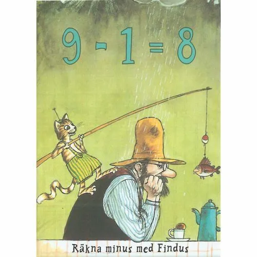 Billede af Findus 9 -1 = 8 Räkna minus med Findus
