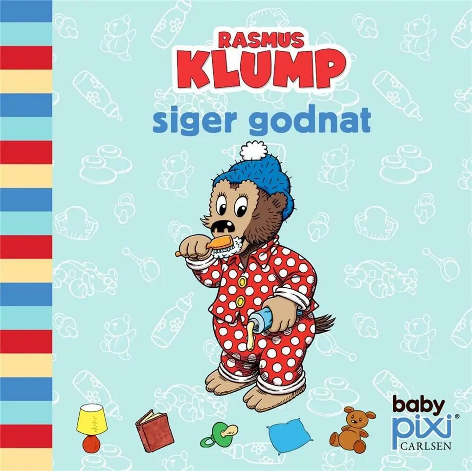 Billede af Rasmus Klump siger godnat