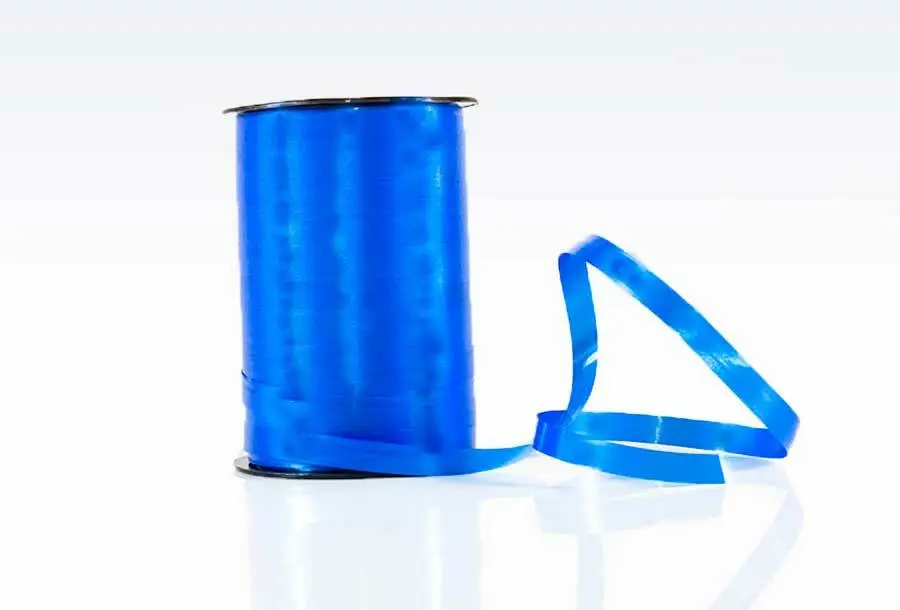 Gavebånd poly glat 10mm /250yds blå