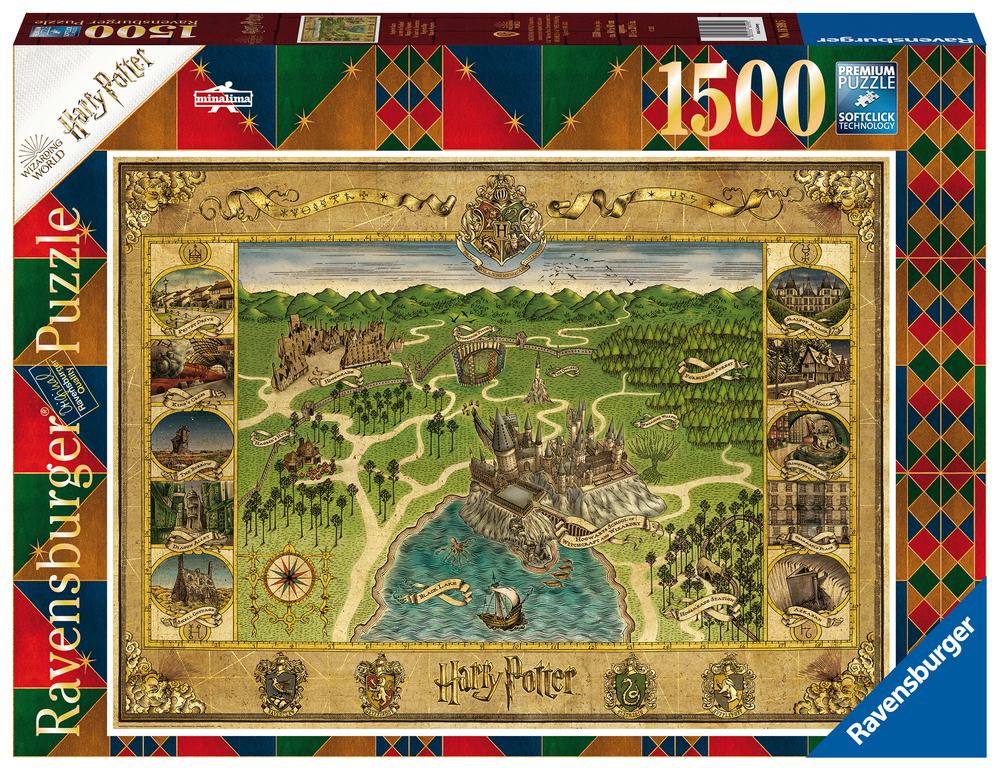 Se Puslespil Hogwarts Map 1500 brikker hos Legekæden