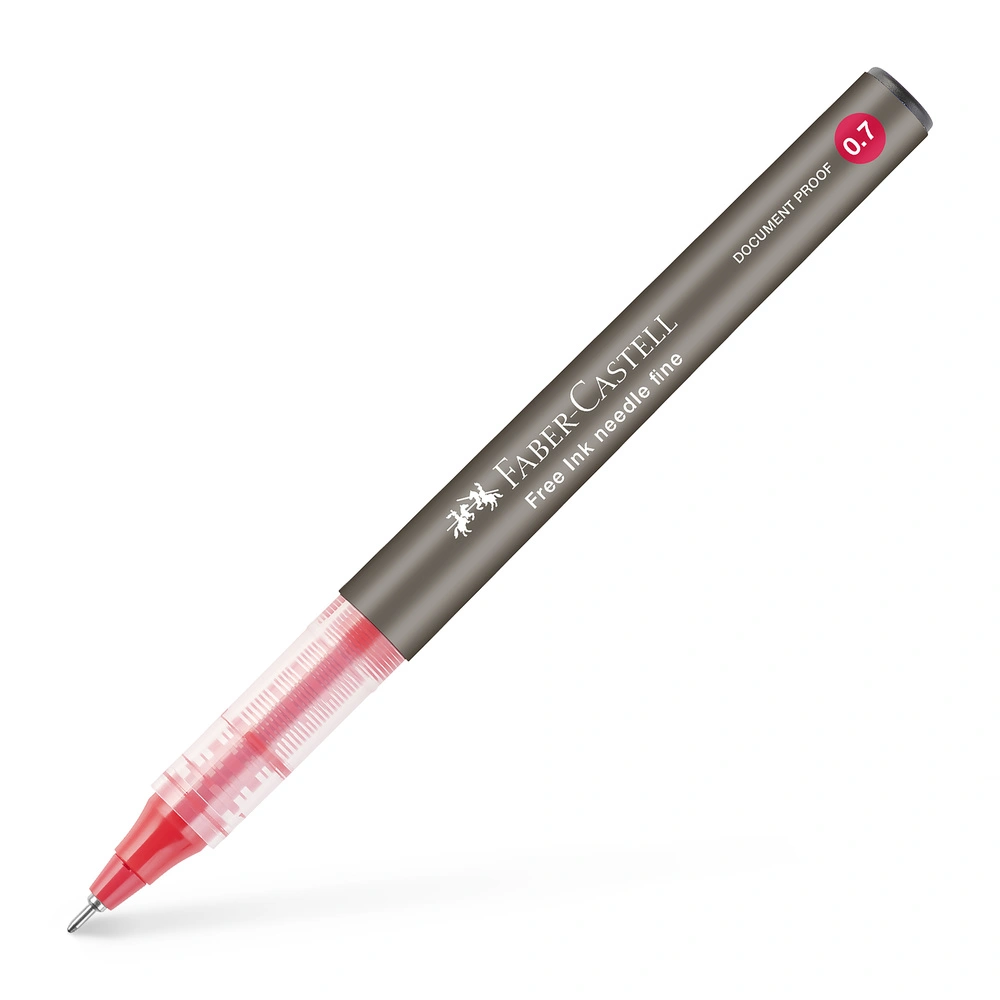 Se Roller Faber-Castell free ink needle 0,7 rød hos Legekæden