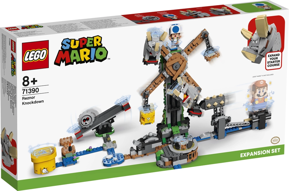 Se Lego Super Mario - Reznor Væltning Udvidelsessæt - 71390 hos Legekæden