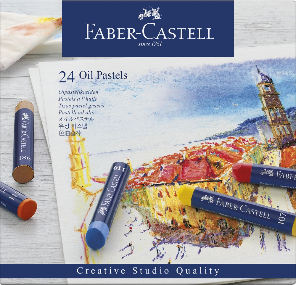 Billede af Oliekridt Faber-Castell pastels 24 stk hos Legekæden