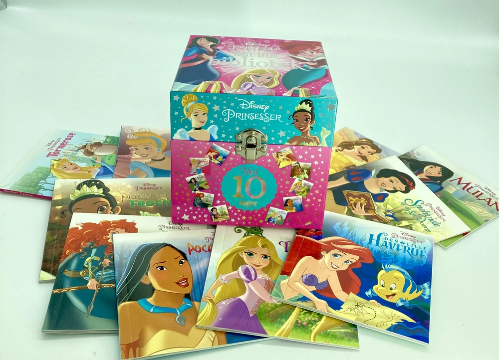 Billede af Disney Prinsesser - Mit lille bibliotek - Gaveæske med 10 bøger