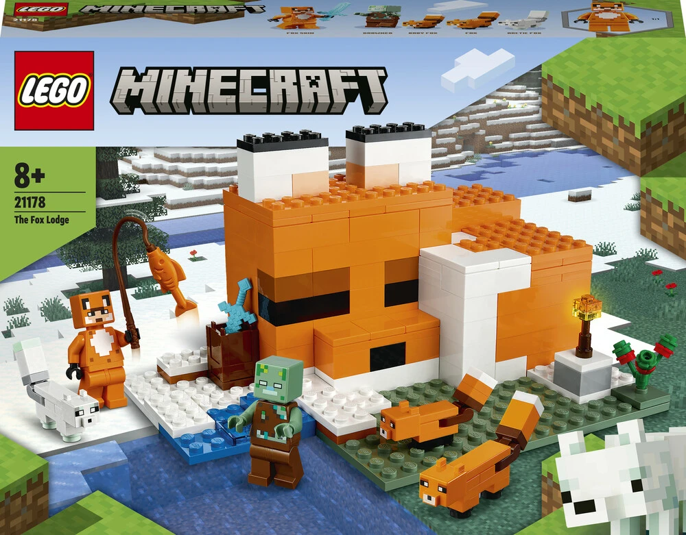 Billede af 21178 LEGO Minecraft Rævehytten hos Legekæden