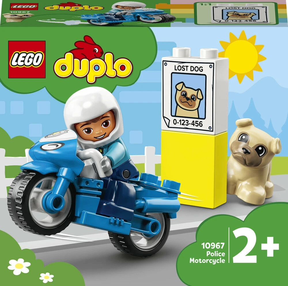 Se 10967 LEGO DUPLO Town Politimotorcykel hos Legekæden