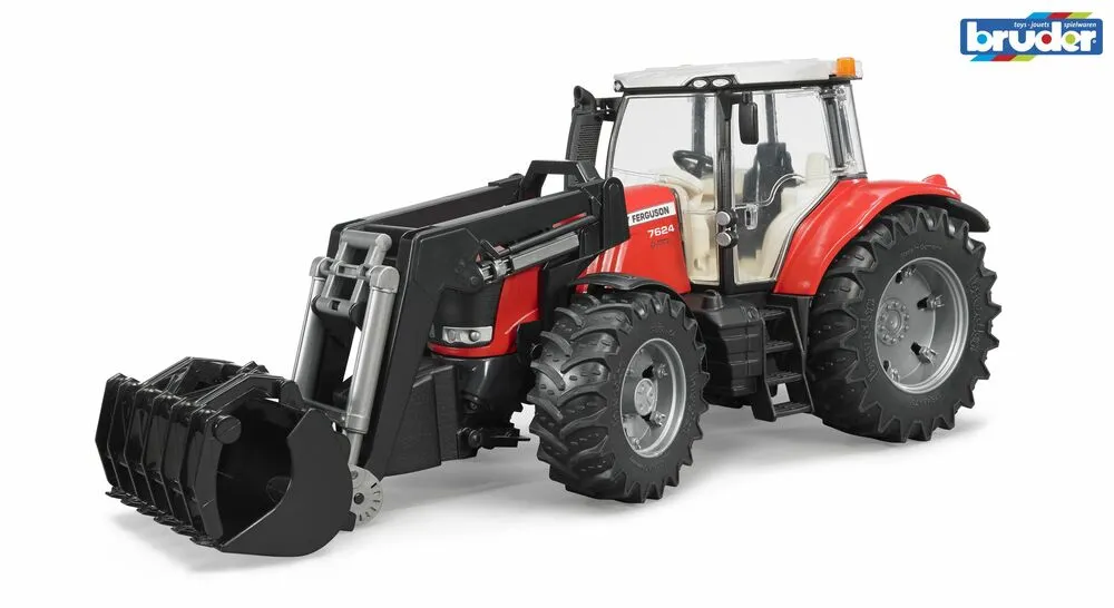 Billede af Massey Ferguson 7600 traktor med frontlæsser