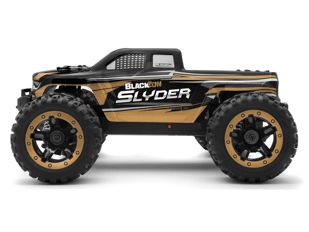 Se Blackzon - Fjernstyret Monster Truck - Slyder - 1:16 - Sort Guld hos Legekæden