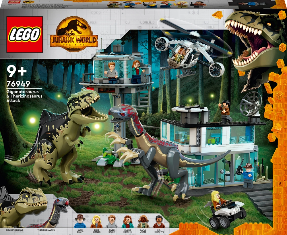 Se 76949 LEGO Jurassic World Giganotosaurus og Therizinosaurus-angreb hos Legekæden