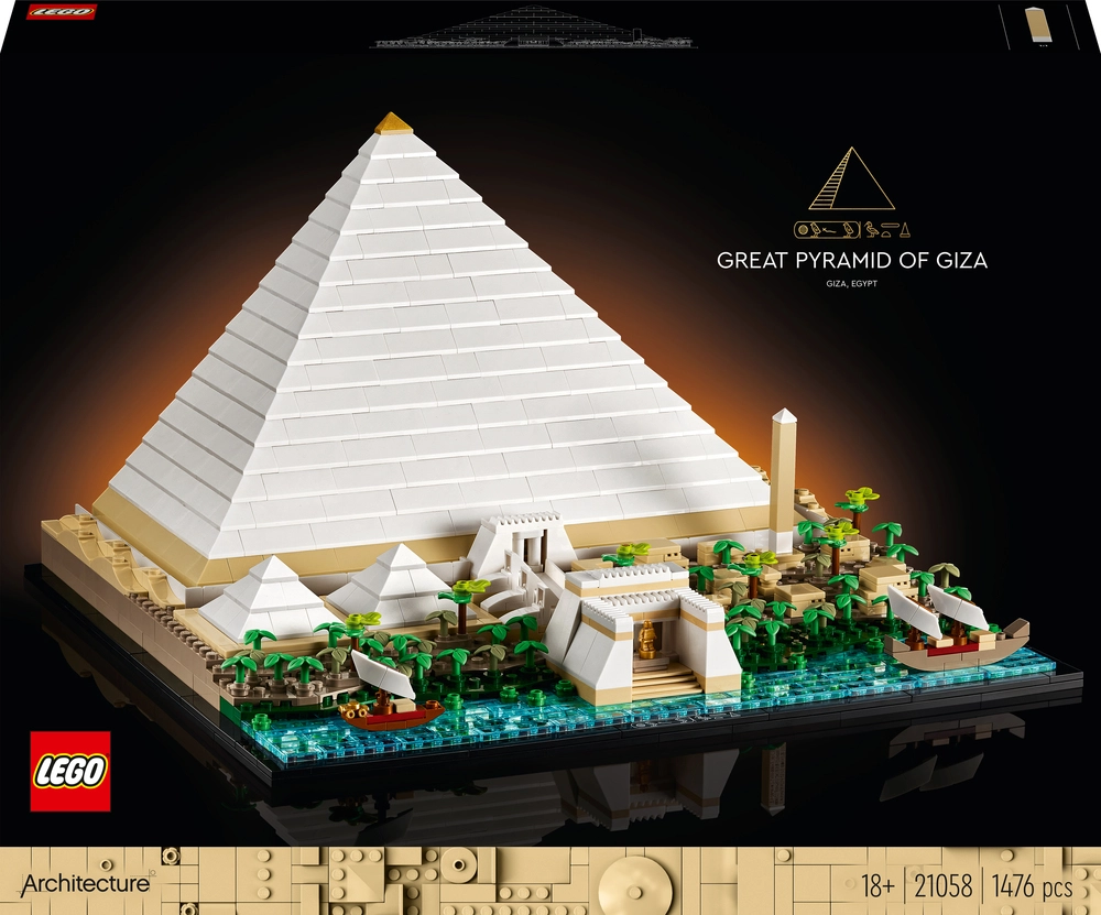 Se Lego Architecture - Den Store Pyramide I Giza - 21058 hos Legekæden
