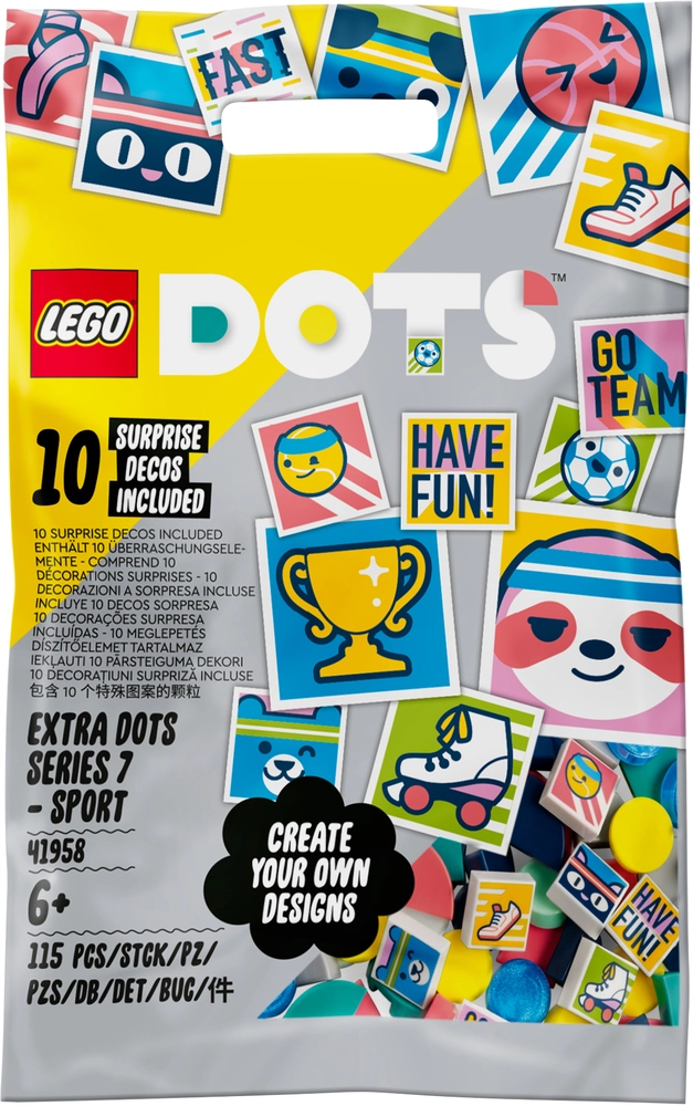 Se Ekstra DOTS serie 7 - SPORT - 41958 - LEGO DOTS hos Legekæden