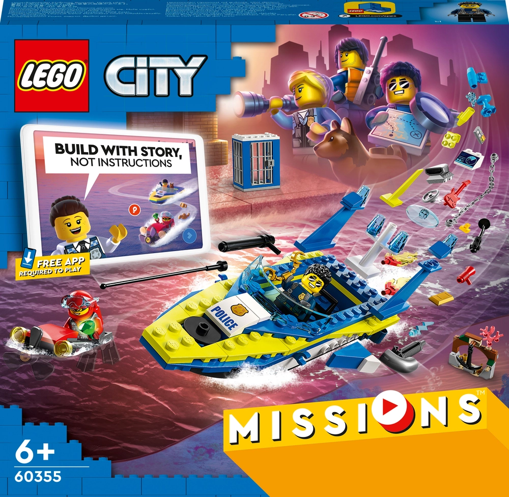 Billede af 60355 LEGO City Missions Havpolitiets Detektivmissioner