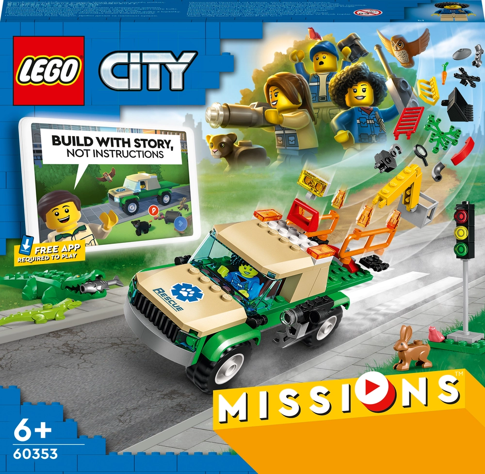 Billede af 60353 LEGO City Missions Redningsmissioner For Vilde Dyr hos Legekæden