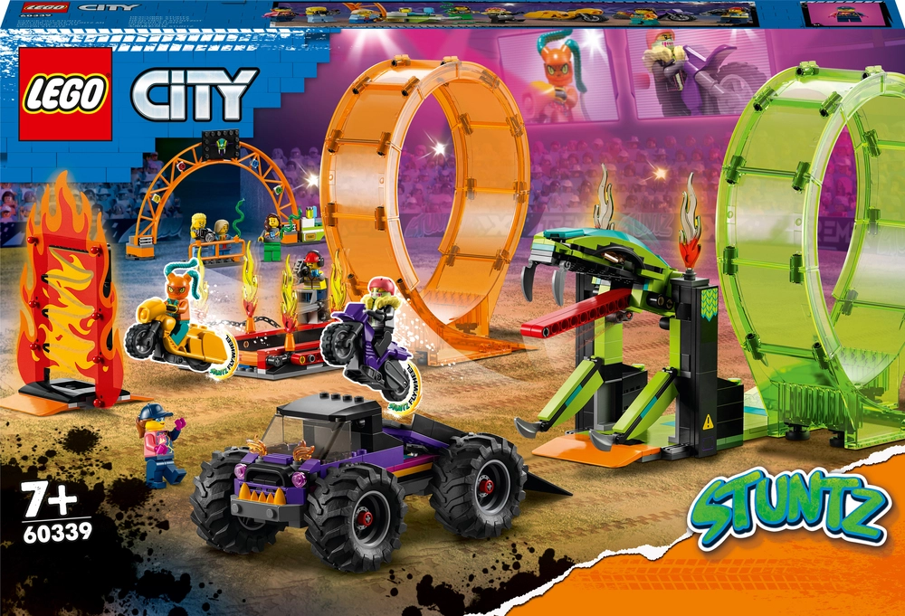 Billede af 60339 LEGO City Stuntz Stuntarena Med Dobbelt Loop