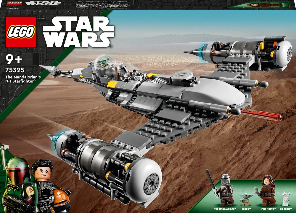 Se LEGO Star Wars Mandalorianerens N-1-stjernejager hos Legekæden