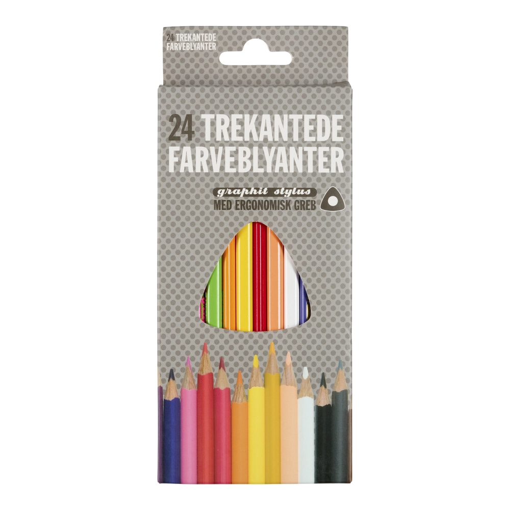 Farveblyanter graphit stylus 24 stk
