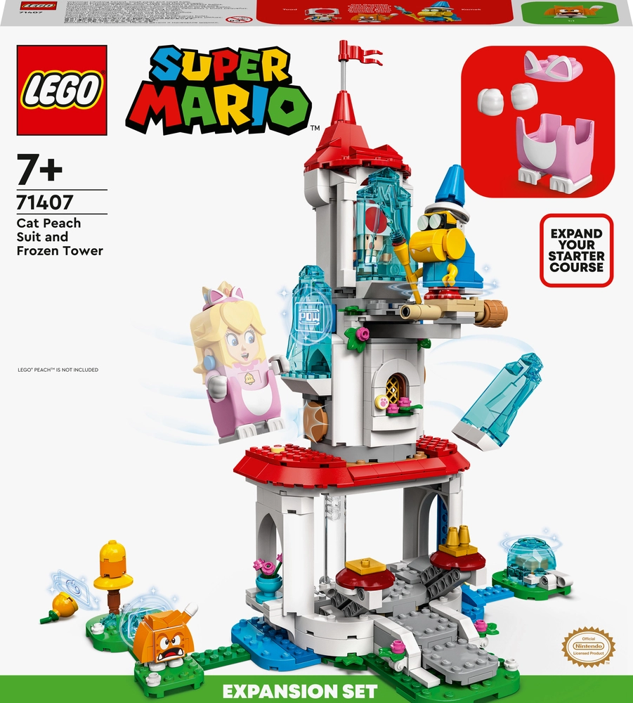 Billede af 71407 LEGO Super Mario Peach-kattedragt og frosttårn udvidelsessæt hos Legekæden