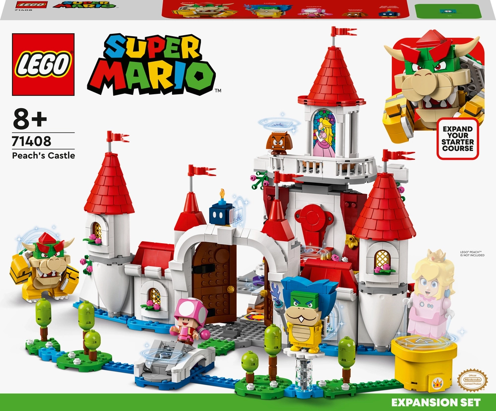 Billede af 71408 LEGO Super Mario Peach's Castle udvidelsessæt