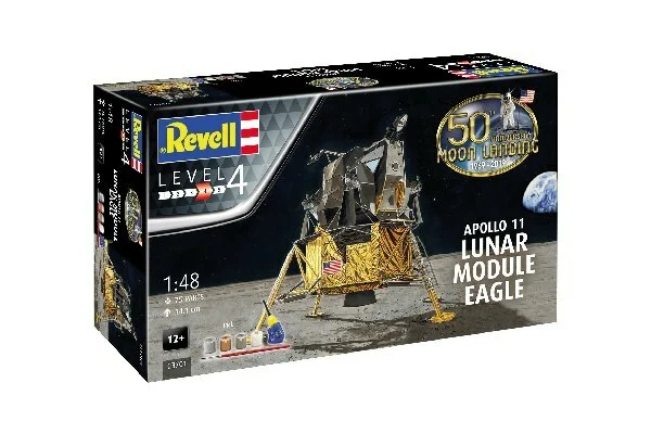 Se Revell - Apollo 11 Lunar Module Eagle Byggesæt - 1:48 - Level 4 - 03701 hos Legekæden