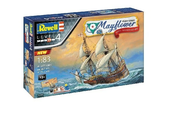 Se Revell - Mayflower Skib Byggesæt - 1:83 - Level 4 - 400th Anniversary - 05684 hos Legekæden