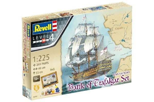 Se Revell - Hms Victory Skib Byggesæt - Battle Of Trafalgar - 1:225 - Level 4 - 05767 hos Legekæden