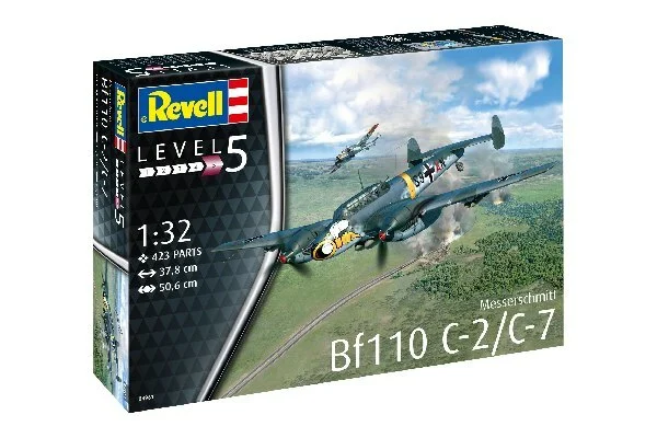 Se Revell - Messerschmitt Bf110 C-2/c-7 - 1:32 - Level 5 - 04961 hos Legekæden