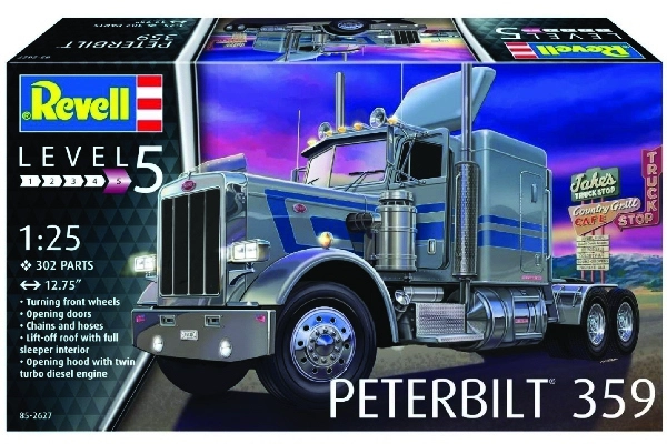 Se Revell - Peterbilt 359 Traktor Byggesæt - 1:25 - Level 5 - 12627 hos Legekæden