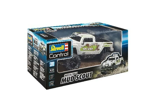 Se Revell Control - Mud Scout Fjernstyret Monster Truck - 1:10 - Hvid hos Legekæden