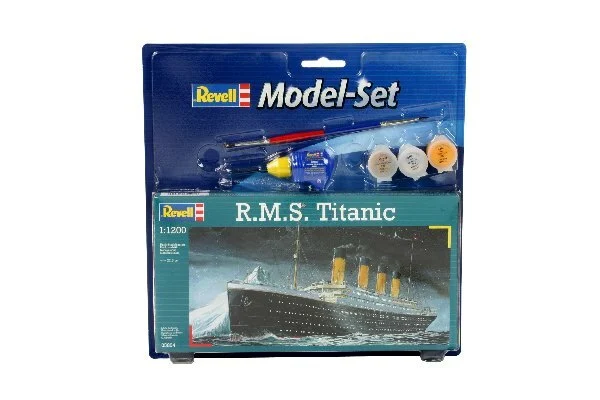 Se Revell - Rms Titanic Model Skib Byggesæt Inkl. Maling - 1:1200 - 65804 hos Legekæden