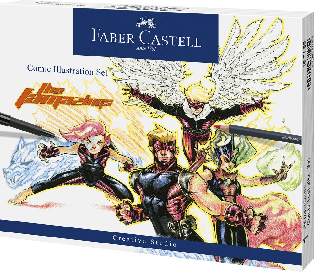 Se Comic Faber-Castell illustration set hos Legekæden