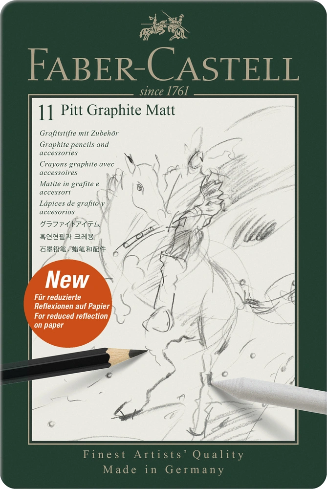 Se Pencil pitt graphite mat Faber-Castell 11 stk hos Legekæden